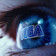 Pictured is Sega's logo reflected on an eye.